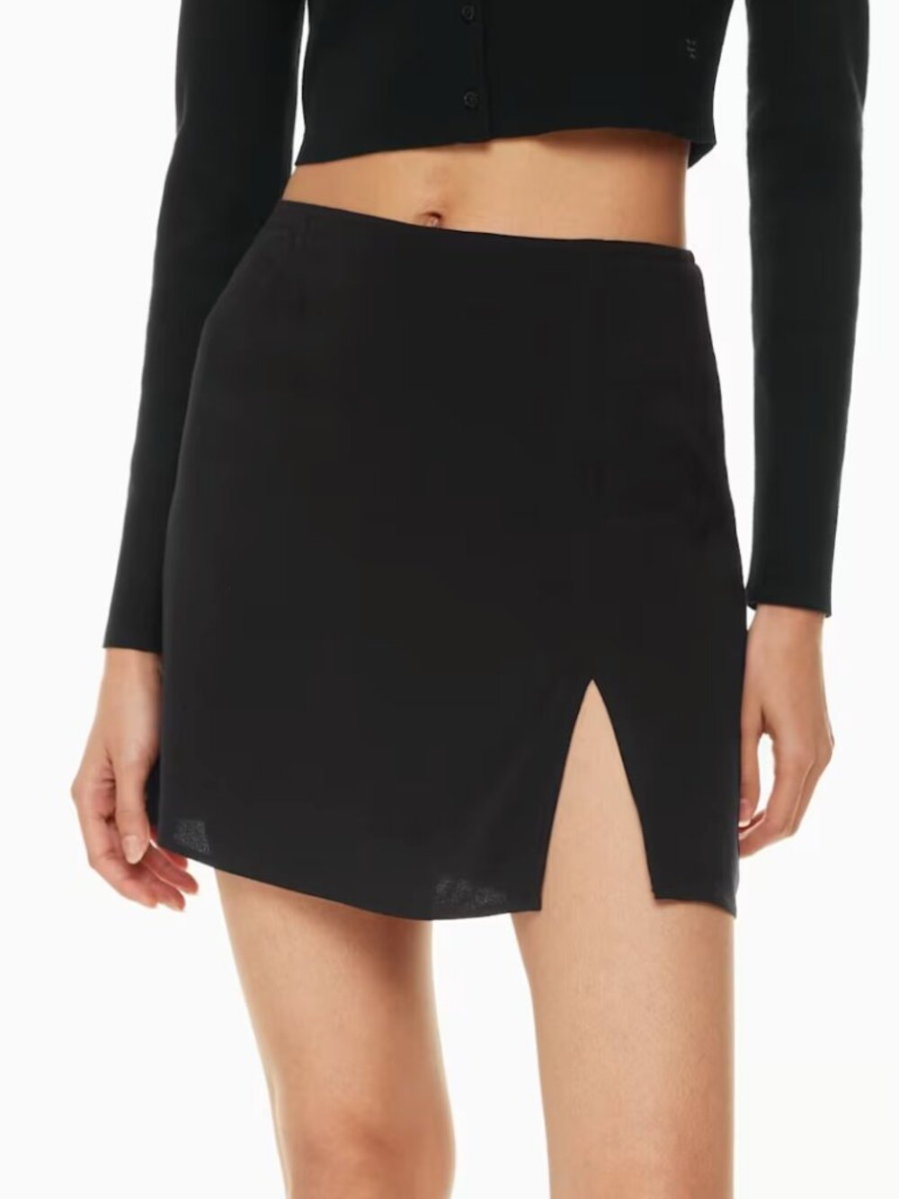 Sun•deh, ARITZIA Black mini side slit skirt